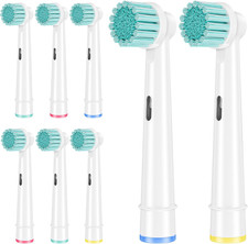 Sensitive Gum Care Replacement Toothbrush Heads Compatible with Oral B Electric