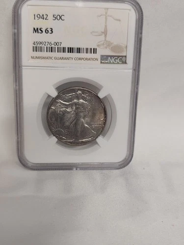 1942 P  NGC MS63 Walking Liberty Silver Half Dollar