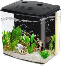 1.2Gallon Betta Fish Tank Small Aquarium Starter Kit, Small Betta Fish Tank Star