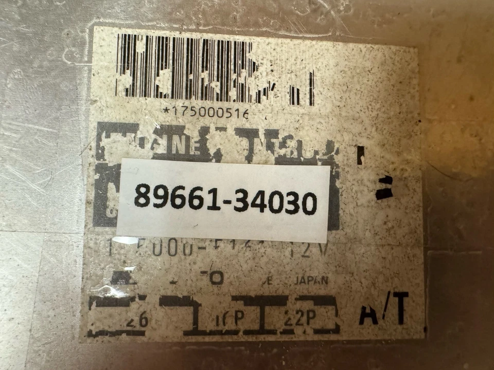 1993 Toyota T100 Computer 89661-34030 ECU - Image 2 of 4