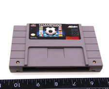 OEM Champions World Class Soccer Super Nintendo Game SNES Tested 1994