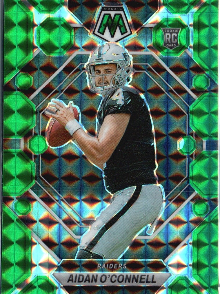 2023 Panini Mosaic #281 Aidan O'Connell Green Mosaic
