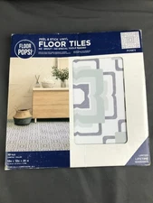Floor Pops! Peel & Stick Vinyl Floor Tiles 10 Pack Posey Design 12" x 12"