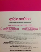 Exclamation Perfume for Women By Coty 2 Pc. Set NEW.