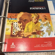 1980 Atari 400/800 Computer Program Statistics I Manual Instruction Guide