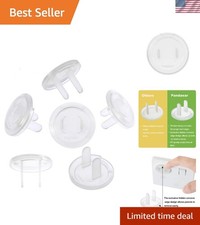 52-Pack Clear Childproof Outlet Plug Covers - BPA-Free  Easy Release Design