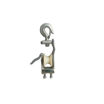 Low Voltage Network Cable Installation Pulley Set Swivel Hook AntiFriction