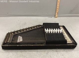 Oscar Schmidt 15 Chord Autoharp Vintage Zither 36 String Black Finish