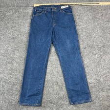 Dickies Jeans Mens Size 33x32 Dark Wash Straight Leg Classic Denim Pants