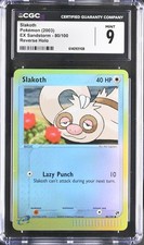 CGC 9 MINT Slakoth 80/100 EX Sandstorm Reverse Holo Pokemon Card on eBay