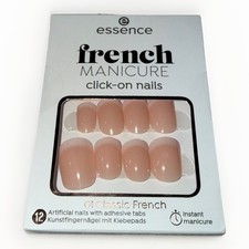essence french MANICURE click-on nails Kunstfingern&auml;gel Klebepads 12 St&uuml;ck Pack.