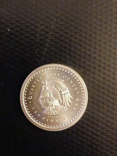 1/4oz Aztec Round 999 Fine Silver