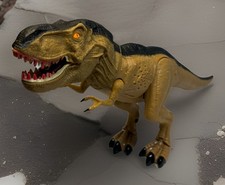 Tyrannosaurus T-Rex 11" Dinosaur Electronic Walking Moving Roars Lights Up WORKS
