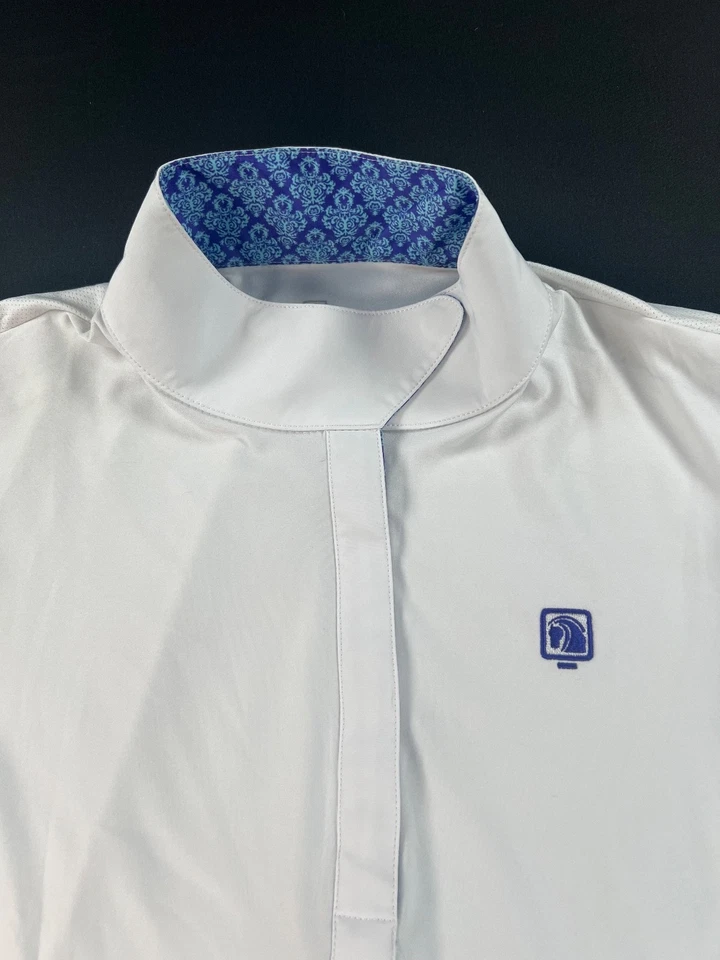 ROMPH Chill Factor White Long Sleeve Show Shirt with Magnetic Collar (Women XL) - Image 3 of 4