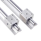 2Set SBR12-1000mm 12mm Linear Rail Guide Shaft & 4Pcs SBR12UU Bearing Blocks