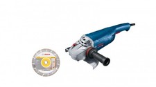 Bosch Professional GWS 22-230 J Winkelschleifer + Diamanttrennscheibe (06018C130