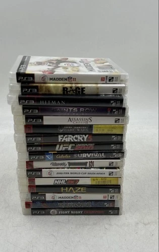 Lot Of 16 Sony PlayStation 3 Action Sports Shooter Fighting Video Games