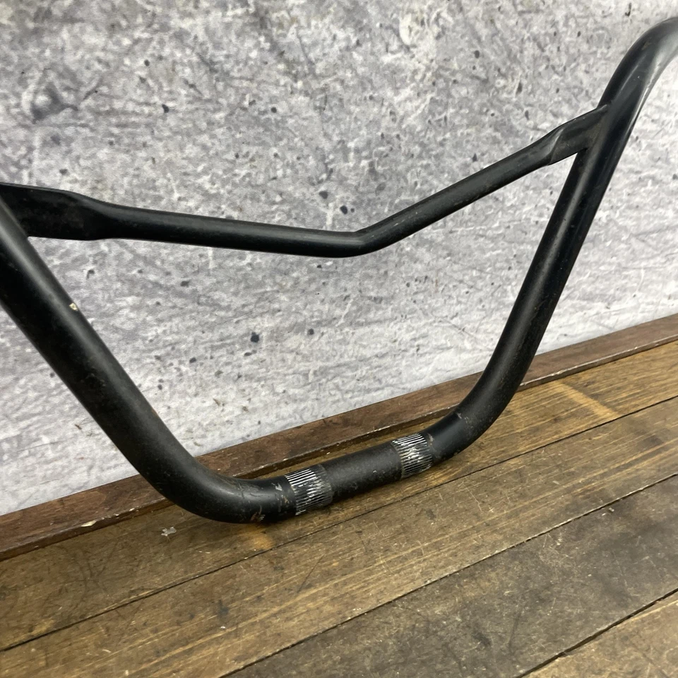 BMX Bicycle V-Bar Handlebars Black Double Clamp Crossbar Motocross Box - Image 2 of 4