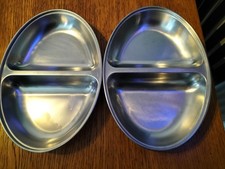 Catering Serving Dishes Stainless Steel 2 Portions 12" Heavy Weight