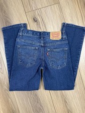 Levi's Performance 514 Straight Jeans Boys 10 Blue Regular Fit Stretch Denim