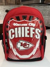 NFL Kansas City Chief Backpack Canvas Coated Plastic Multipocket New Without Tag