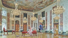 7 x Zinnfigur Zinnflachfigur Scholtz Barock Schloss Fußbad um 1690 Galante Szene