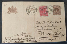 NEDERLAND 1921 POSTAL STATIONARY CARD (JF)
