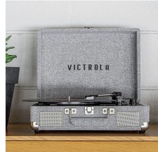 Victrola The Journey Signature Record Player Bluetooth New Grey