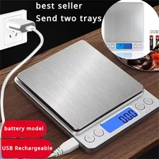 Digital Kitchen Scale Mini Pocket Stainless Steel Precision Jewelry Electronic B