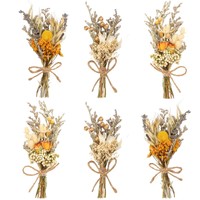 6 BüNdel Trockenblumenstrauß, Trockenblume, Getrocknete Blumen, Trockenblumen...