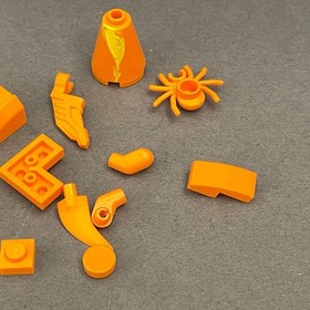 Lego 38602 98138 2420 87747 11477 30238 11597 Orange Replacement Parts Pieces 12