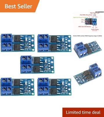 5-Piece MOSFET Trigger Module Set - 30A Max, PWM for Motor & Light Control