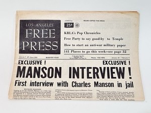 L. A. FREE PRESS. Manson Interview. Jan 30, 1970