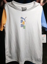 PUMA Boys 4T Tee  Mesh Shorts T-Shirt 2 Pc NWT msrp 36 Blue/white/orange