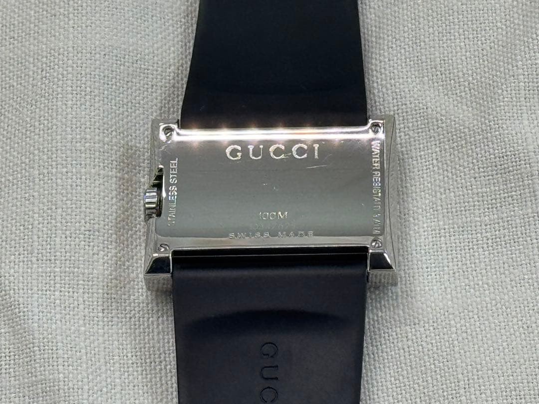 Gucci Rectangular Square Face Unused Rubber Belt … - image 13