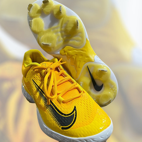 Botines de béisbol bajos Nike Alpha Huarache Elite 4 amarillos DR6851-701 para hombre talla 7 - Imagen 7 de 8