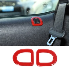 2PCS Red Door Lock Pins Frame Cover Trim For Ford Mustang 2010-2014 Accessories