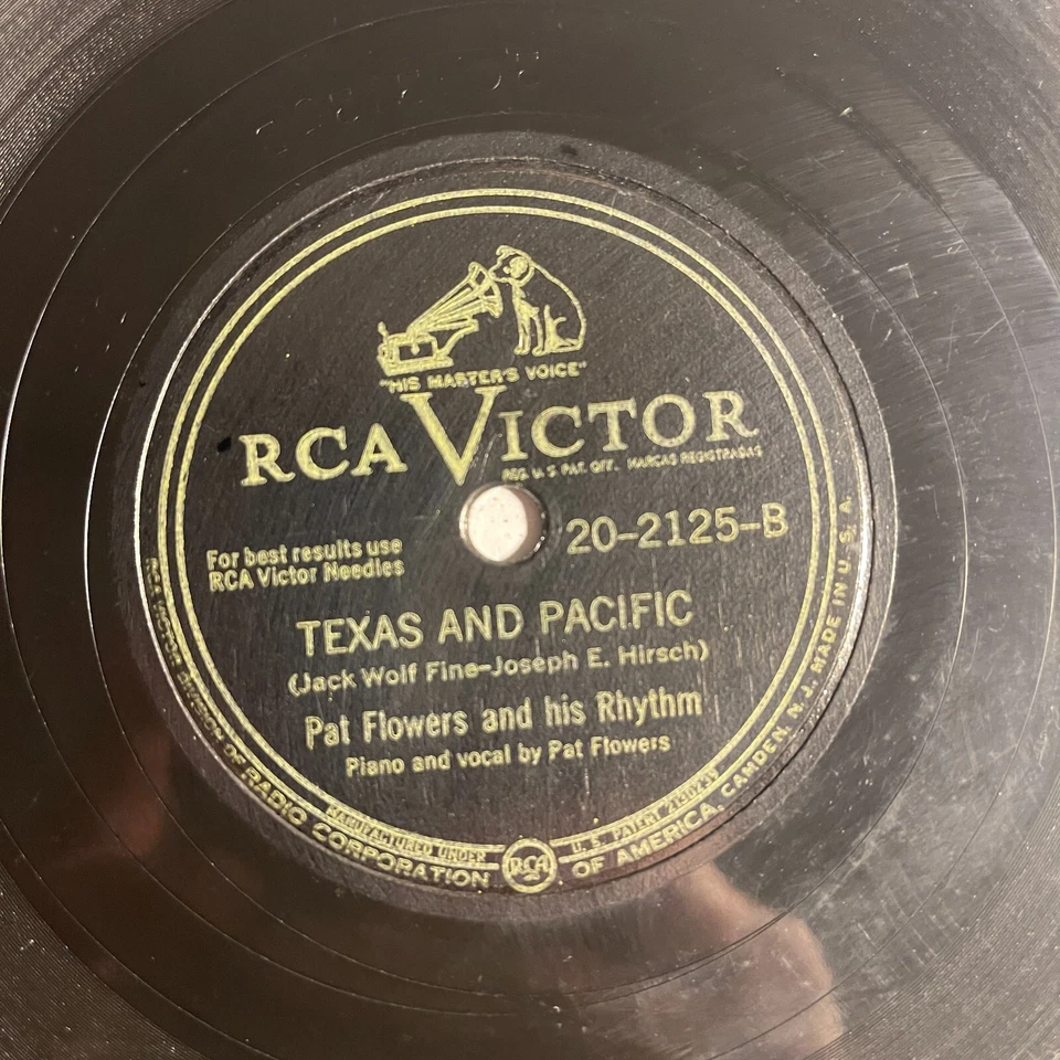 Pat Flowers – Bring Me Some Money, Honey 10", 78 RPM 1947 RCA Victor – 20-2125 Foto 2 de 2