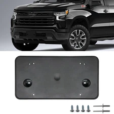 Front License Plate Mount Tag Bracket Frame For 2022-2025 Chevy Silverado 1500