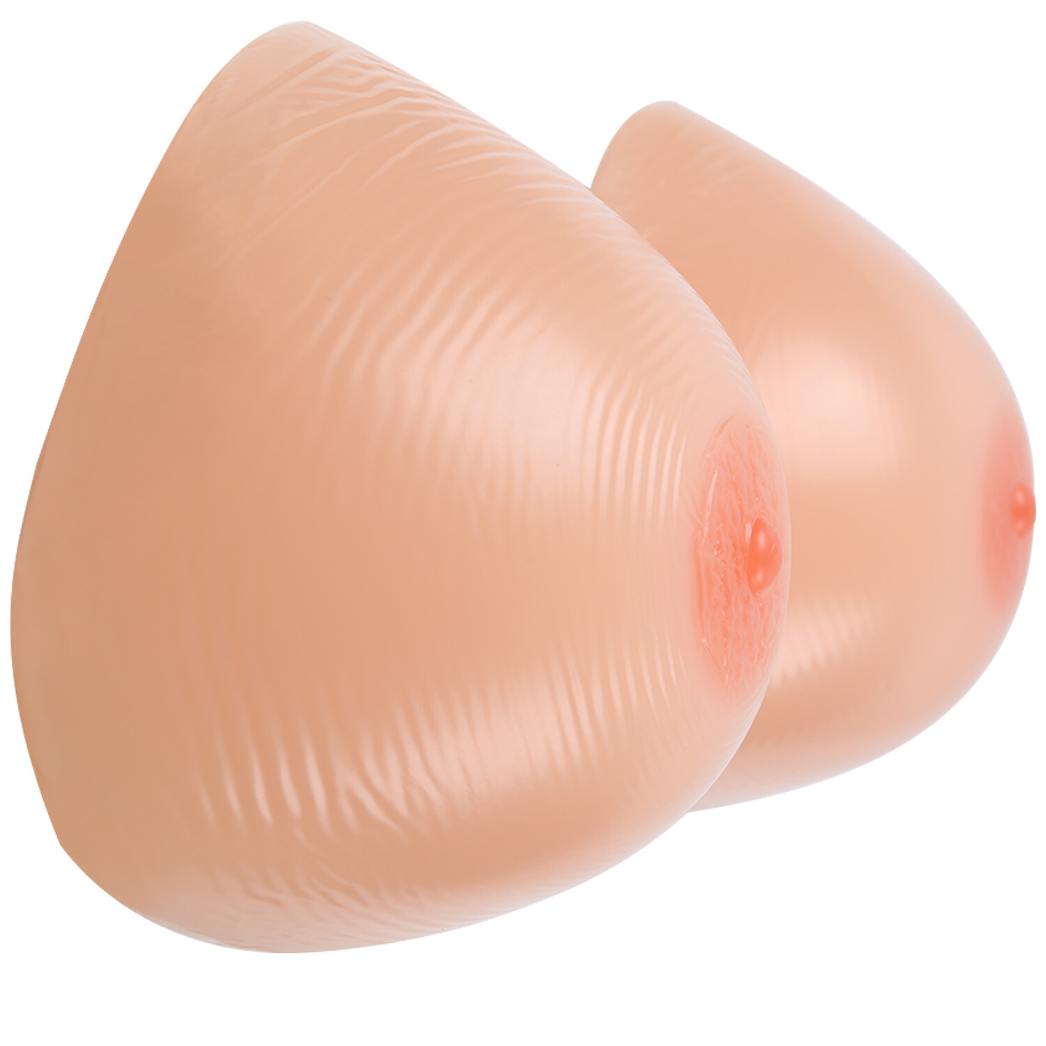 Pechos de silicona AA-FF Cup forma triangular bustos de silicona con capa adhesiva