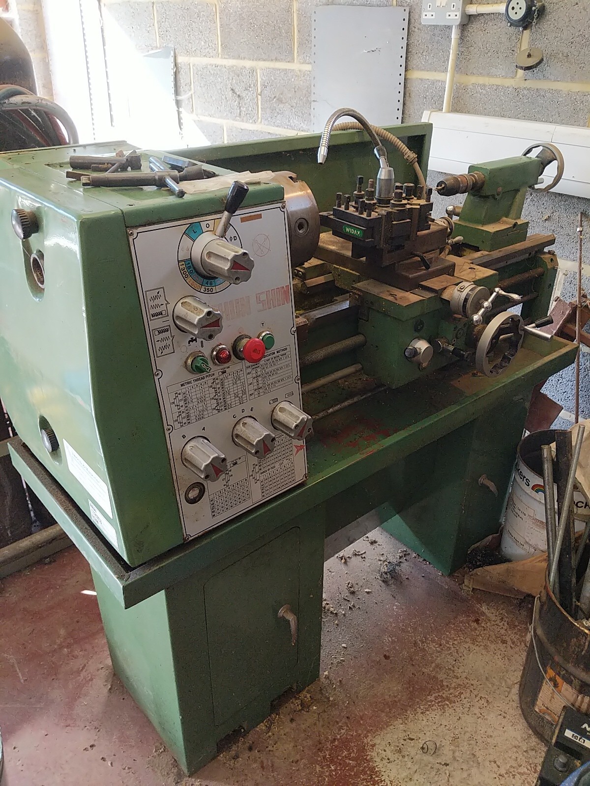 Shun Shin metal Lathe on stand Type SSB11DAF 3 phase eBay