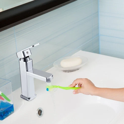 New Modern Waterfall Bathroom Tap Basin Sink Mono Mixer Chrome Cloakroom . Waste - Picture 3 of 18
