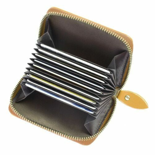 Oakridge Men's Classic Leather Tabbed Wallet - Black, Compact Design With Multiple Card Slots & Zippered Section