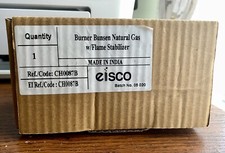 EISCO Burner Bunsen Ch0087B NATURAL GAS w/FLAME STABILIZER