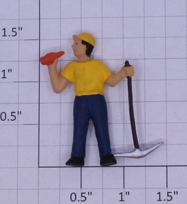 Acme 09060-7 O Gauge Painted Plastic ''Breaktime Bill'' Figure