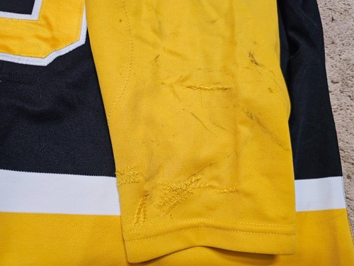 Camiseta deportiva de hockey usada en juegos de Jonathan Aitken 96'97 Brandon Wheat Kings WHL certificado de autenticidad - Imagen 9 de 15