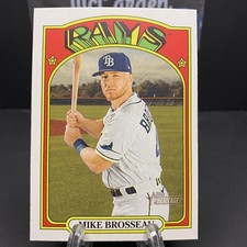2021 Topps Heritage #260 Mike Brosseau RAYS baseball card NM/MT