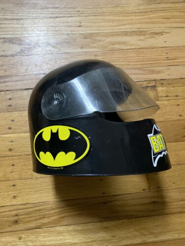 VTG 1964 ERTL Black Adam West Batman Motorcycle Race Helmet Costume Toy Comic