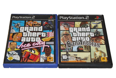 2 x GTA - Grand Theft Auto: San Andreas und Vice City Sony PlayStation 2- in OVP