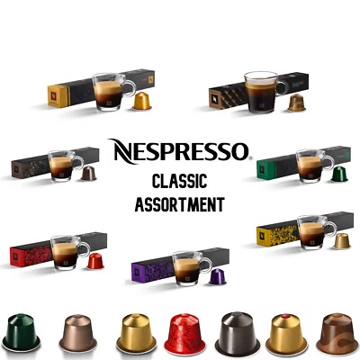 Nespresso verschiedene klassische Kollektion Kaffeekapselhülsen gemischtes aromatisiertes Sortiment